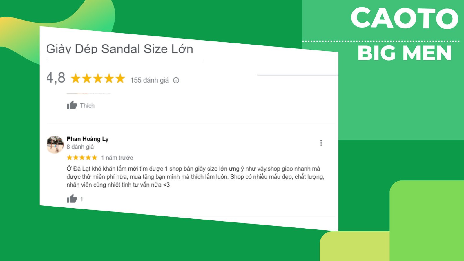 Khách hàng hài lòng với giày đá bóng