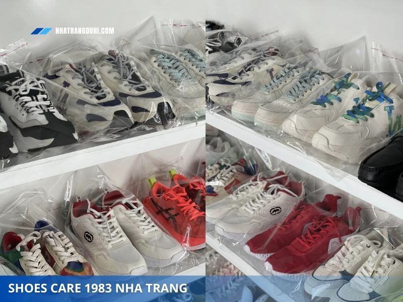 Không gian làm sạch giày tại tiệm giặt giày uy tín