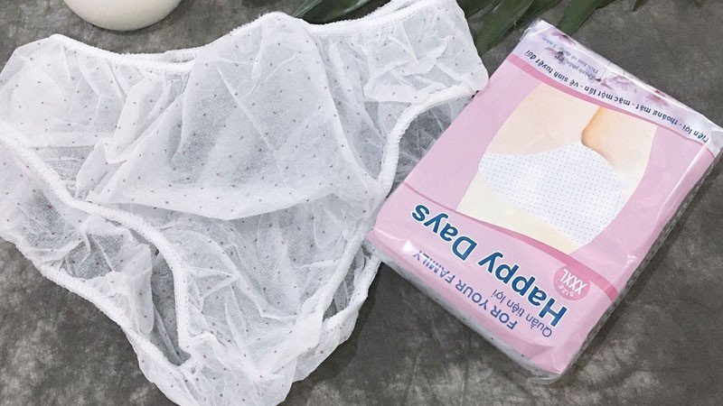 Không tái sử dụng quần lót giấy nữ