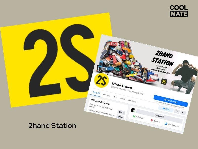 Khu vực trưng bày giày bóng rổ 2hand phong phú tại 2hand Station, thu hút người mua.