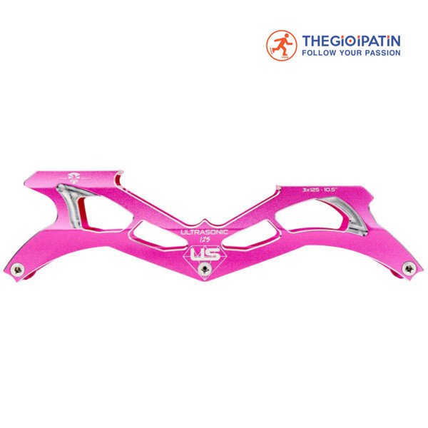 Khung giày patin 3 bánh Flying Eagle Ultrasonic 125mm màu hồng