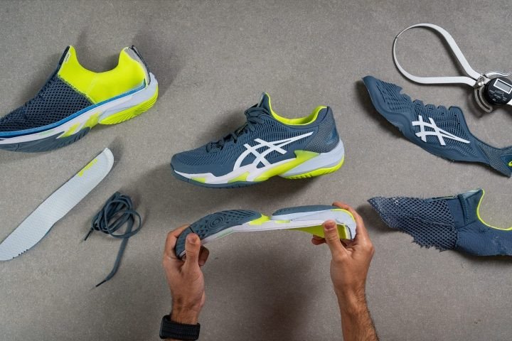 Kiểm tra công nghệ đệm giày ASICS tennis, giúp người chơi hiểu rõ hơn về phom và size giày ASICS tennis.