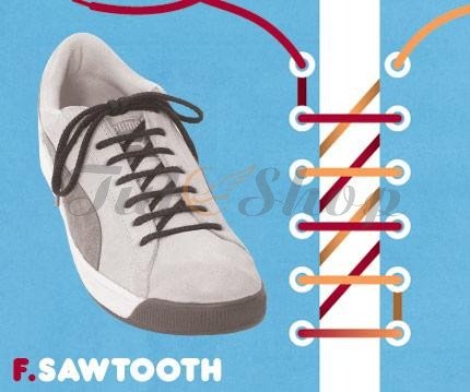 kiểu buộc dây giày New Balance Saw Tooth độc đáo