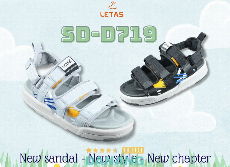 Letas Đà Nẵng cung cấp sandal và giày cho bé năng động, kiểu dáng thể thao