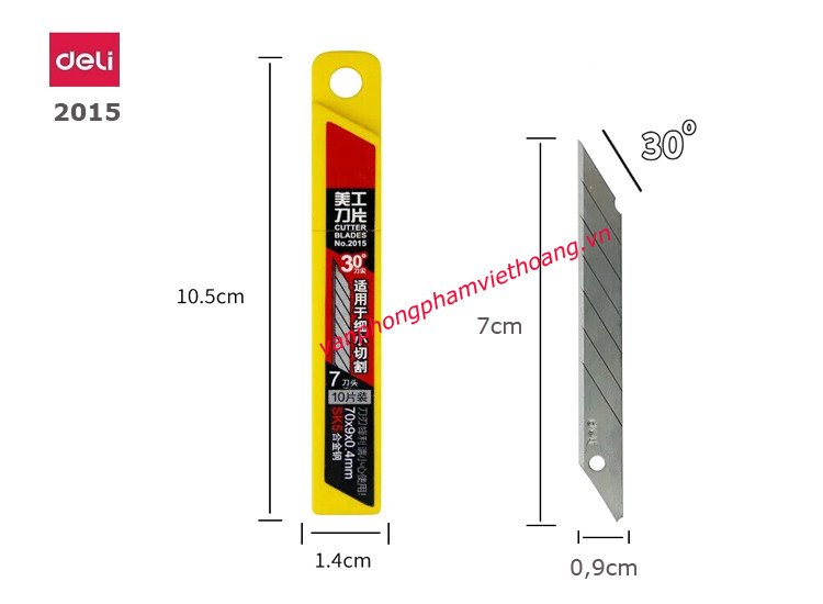 lưỡi dao rọc giấy deli độ bền cao