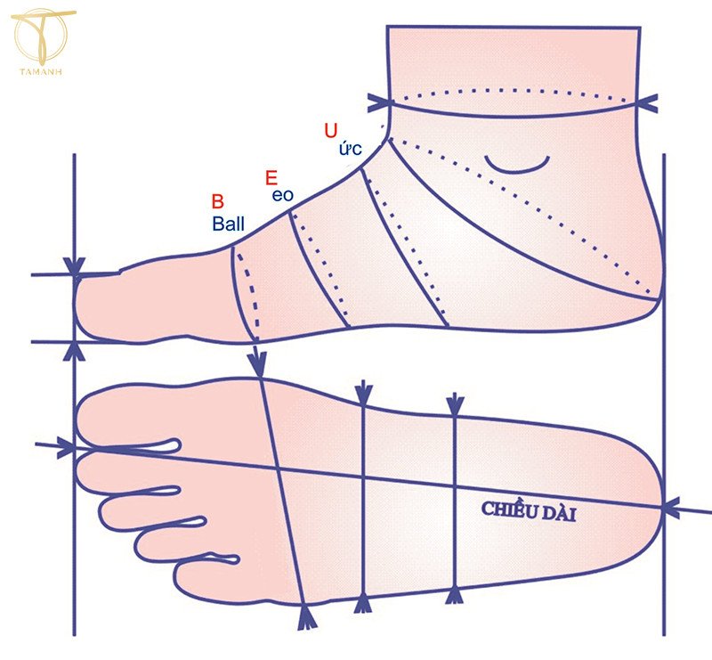 Lưu ý khi đo chân trẻ em để chọn đúng bảng size giày