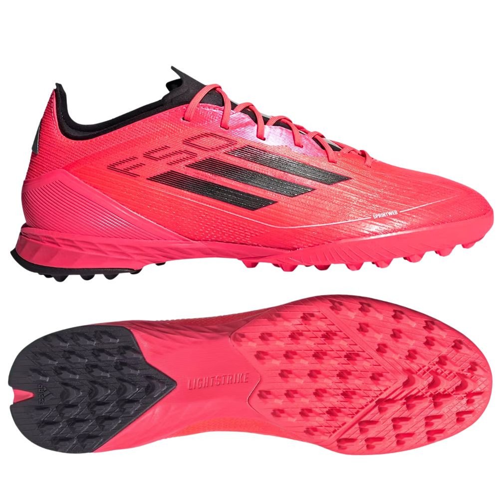 Mẫu giày bóng đá khuyến mãi Adidas F50 Pro TF đỏ đen, phiên bản chuyên nghiệp cho sân turf