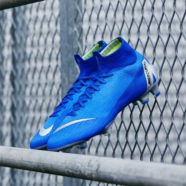 Mẫu giày đá bóng Nike Mercurial Always Forward xanh lam của Kylian Mbappe