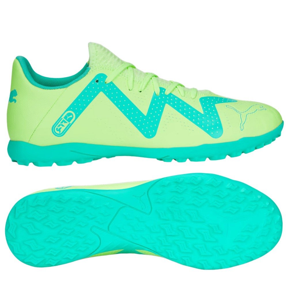 Mẫu giày đá bóng Puma TF Future Play màu vàng chanh trẻ trung, phù hợp sân cỏ nhân tạo