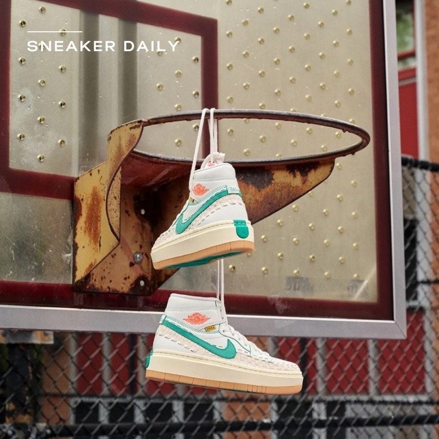 Mẫu giày Jordan mới nhất hợp tác giữa Air Jordan 1 Elevate High SP với Union LA và Bephies Beauty Supply, thể hiện sự sáng tạo không giới hạn.