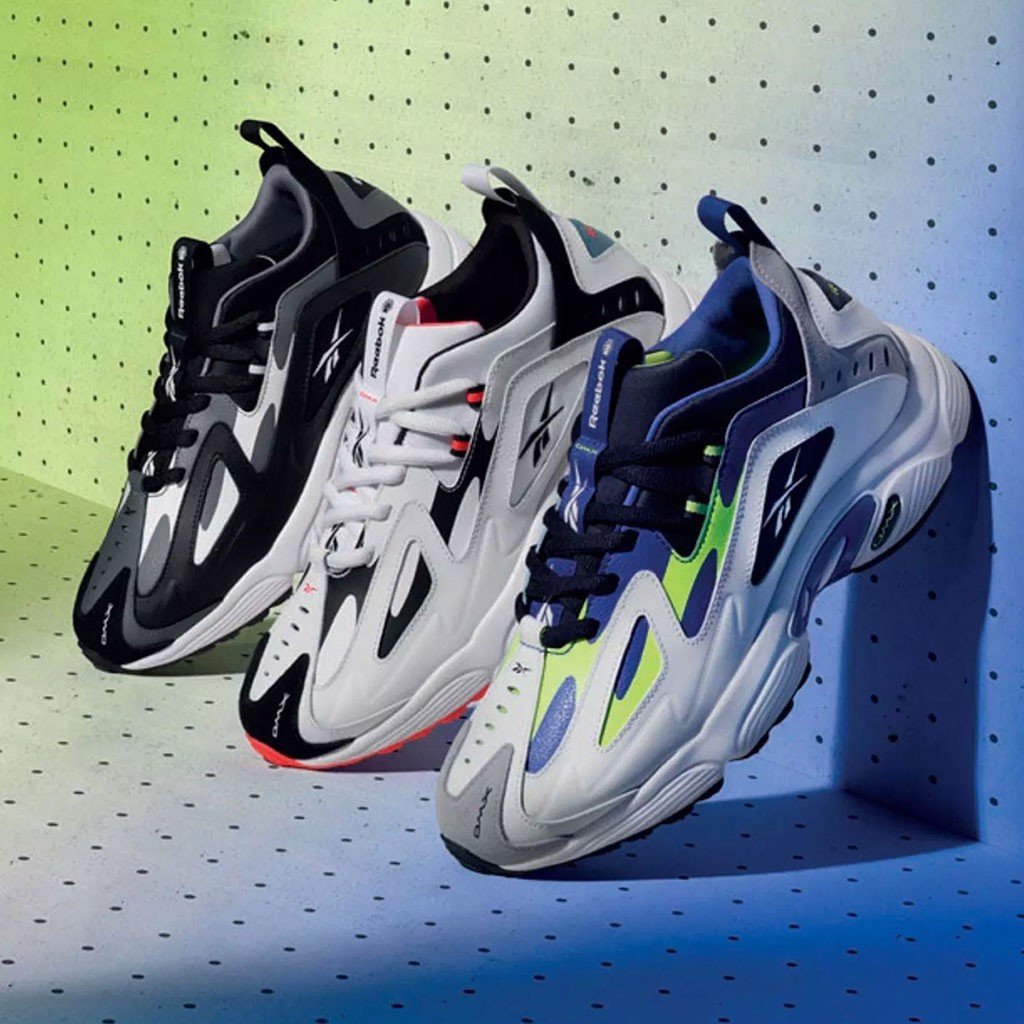 Mẫu giày Reebok DMX với công nghệ đệm khí tiên tiến, mang lại sự thoải mái cho giày thể thao Reebok chính hãng.