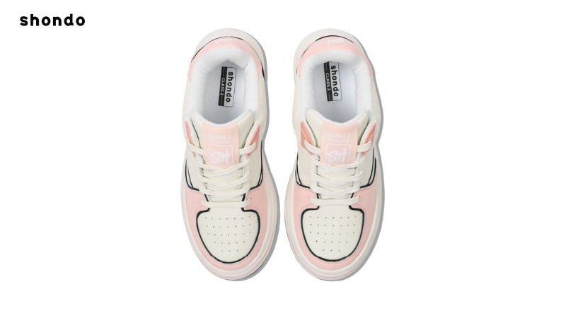 Mẫu giày Sneaker Class 2 trắng hồng là lựa chọn yêu thích của nhiều cô gái