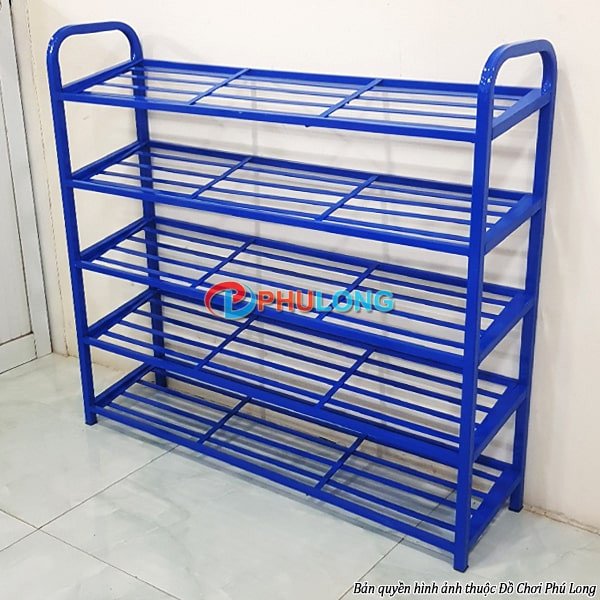 Mẫu kệ để giày dép bằng sắt nhỏ gọn với 5 tầng tiện lợi