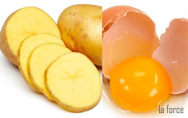 Mẹo chữa giày bị bong da bằng trứng gà và khoai tây