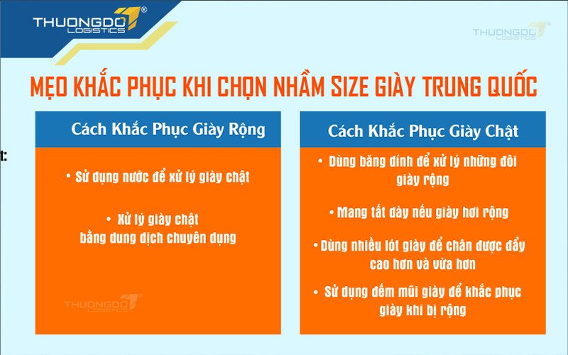 Mẹo khắc phục khi chọn nhầm size giày Trung Quốc một cách hiệu quả