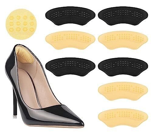 Miếng đệm gót giày silicone trong suốt giúp cố định gót chân, ngăn ngừa tình trạng giày rộng hơn 1 size bị tuột