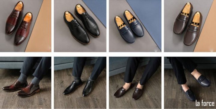 Một đôi giày lười nam da lộn màu nâu, minh họa phong cách giày tây nam Đà Nẵng hiện đại.