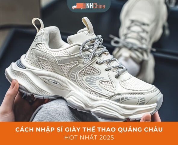 Một đôi giày thể thao Quảng Châu thời trang với thiết kế hiện đại, phù hợp xu hướng