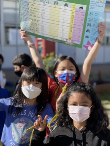 Một nhóm học sinh hào hứng tham gia hoạt động, thể hiện tinh thần năng động của những người yêu giày thể thao trên poster. Poster giày thể thao có thể truyền tải năng lượng này.