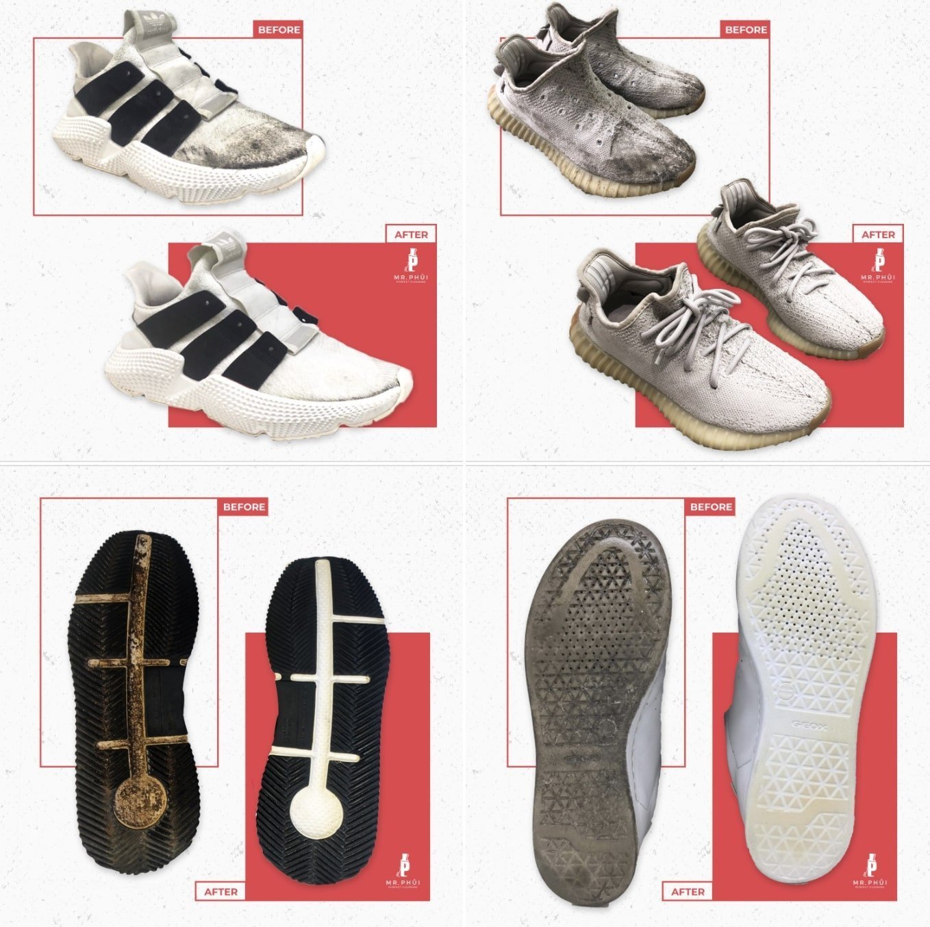Mr. Phủi giúp loại bỏ mọi vết bẩn bám trên giày, phục hồi vẻ ngoài sáng đẹp cho sneaker