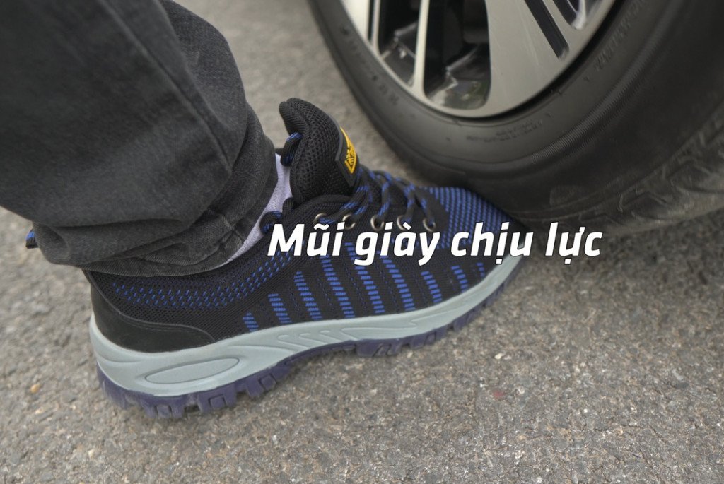 Mũi giày bảo hộ Kingsman Runner được lót thép chắc chắn chống va đập