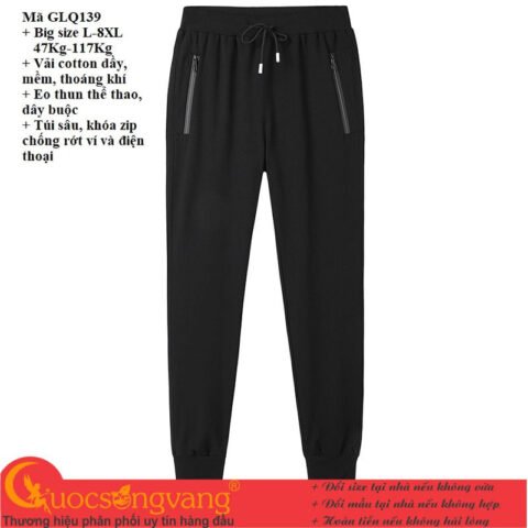 Người đàn ông mặc quần thể thao big size thể hiện sự vừa vặn và thoải mái, liên quan đến việc chọn ize giày phù hợp