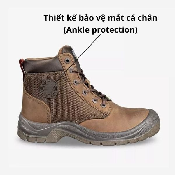 Những đôi giày bảo hộ cao cổ như Safety Jogger Dakar S3 đều mang lại khả năng bảo vệ mắt cá chân