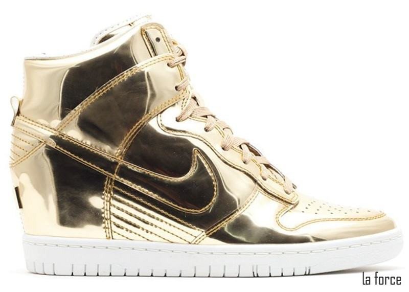 nike high dunk mạ vàng