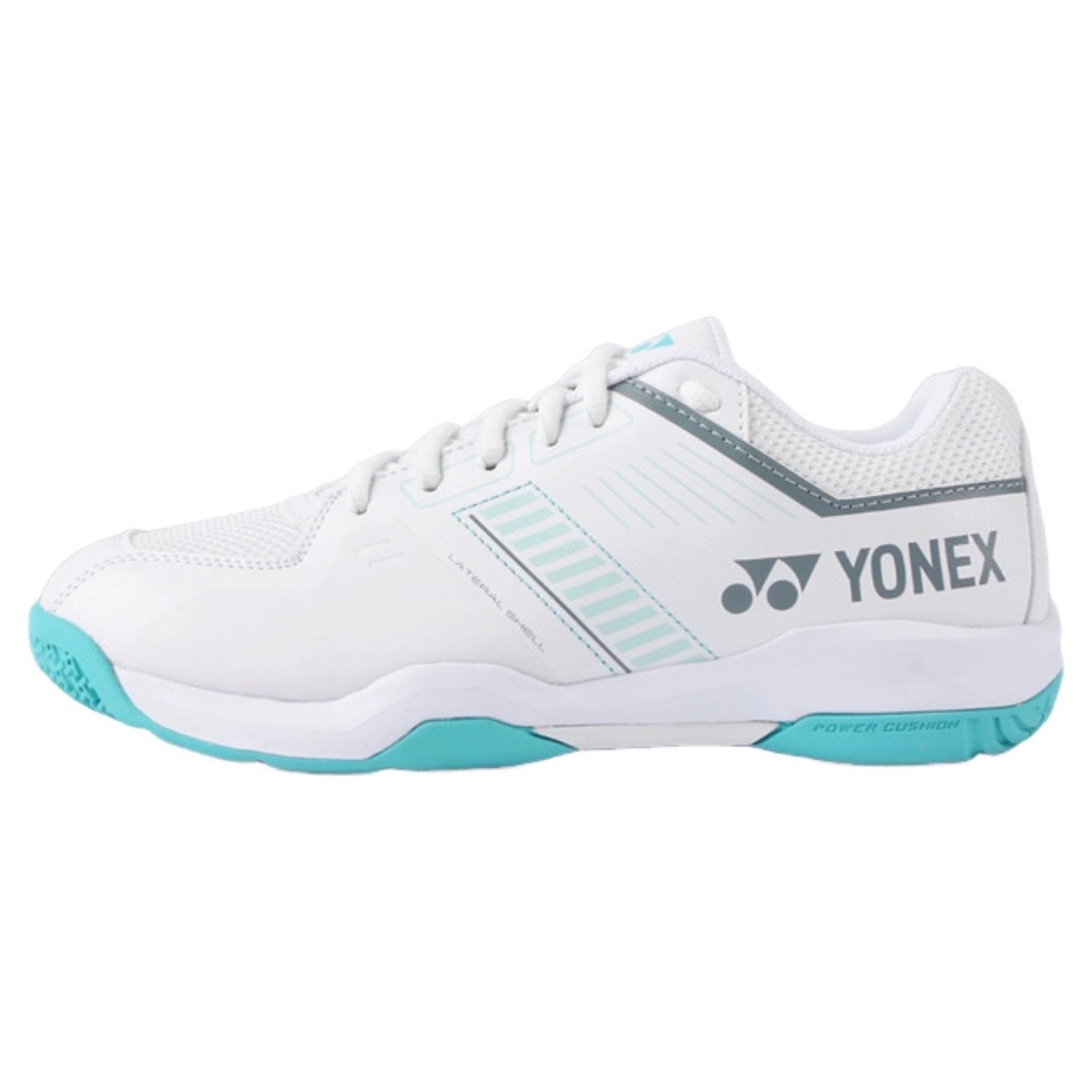 Phiên bản giày cầu lông Yonex Strider Flow White Mint độc đáo, kết hợp giữa sự thoải mái và hiệu suất cao.