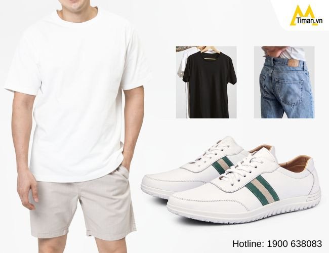 Phối đồ đa dạng và thời thượng với các mẫu giày thể thao nam, từ công sở đến dạo phố.