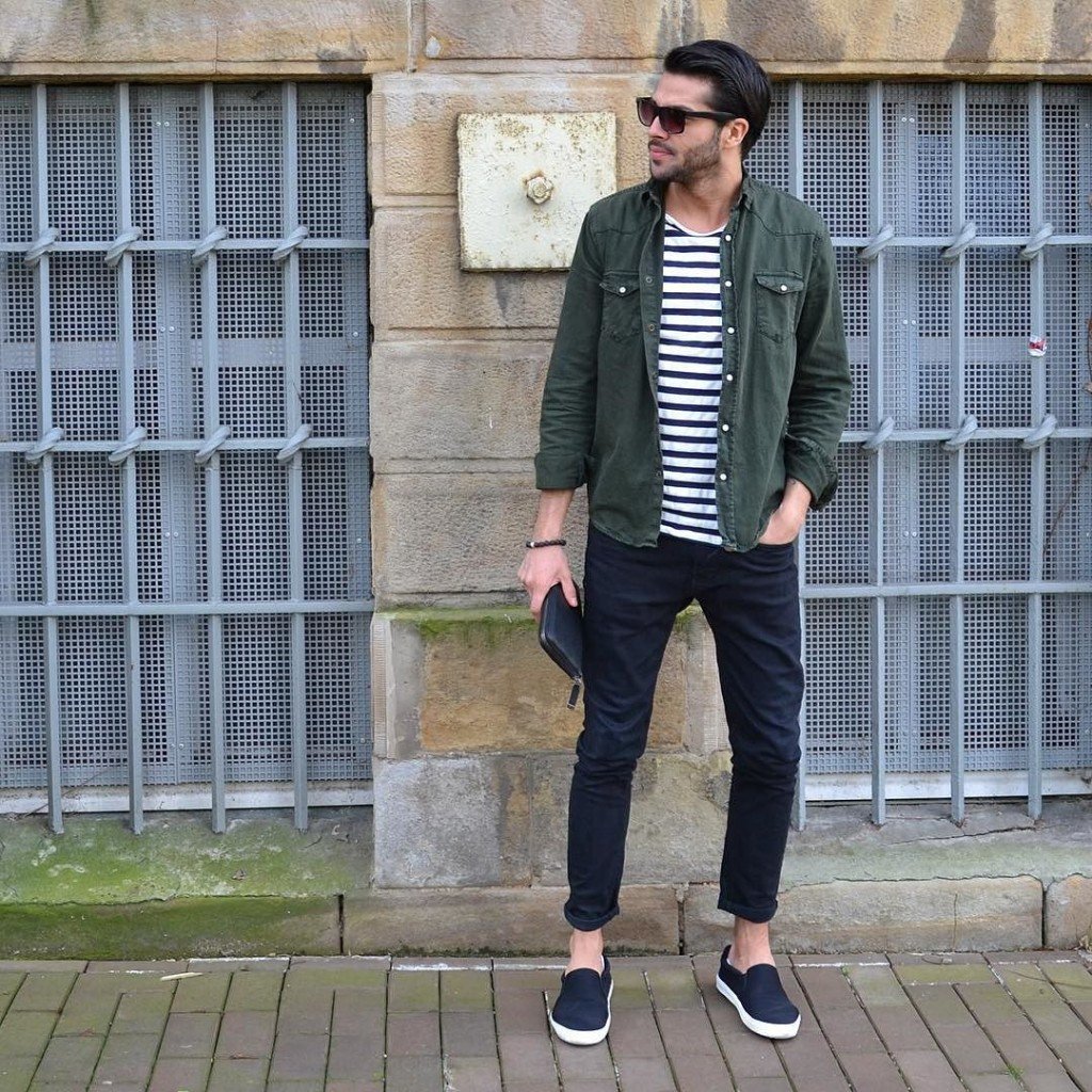 Phối đồ giày lười với quần Kaki cho phong cách dạo phố