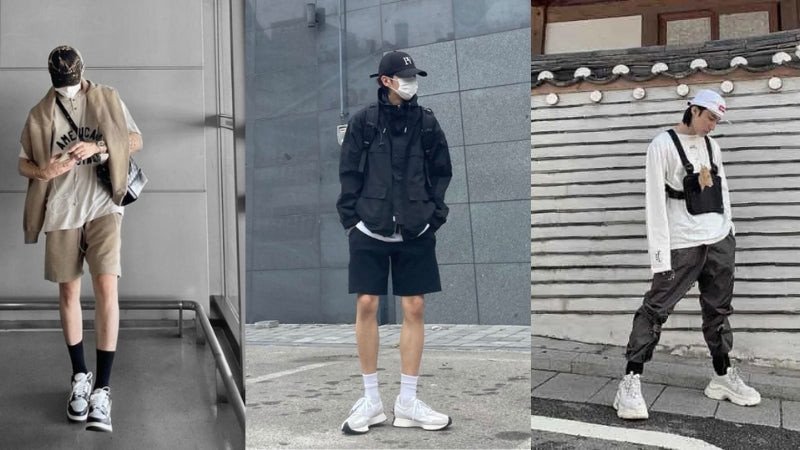 Phối đồ với giày sneaker nam theo phong cách nhiều lớp