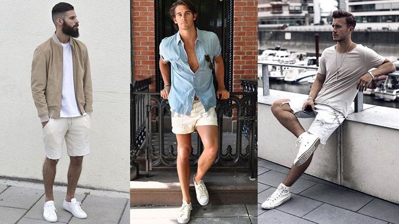 Phối giày sneaker với áo thun thoải mái