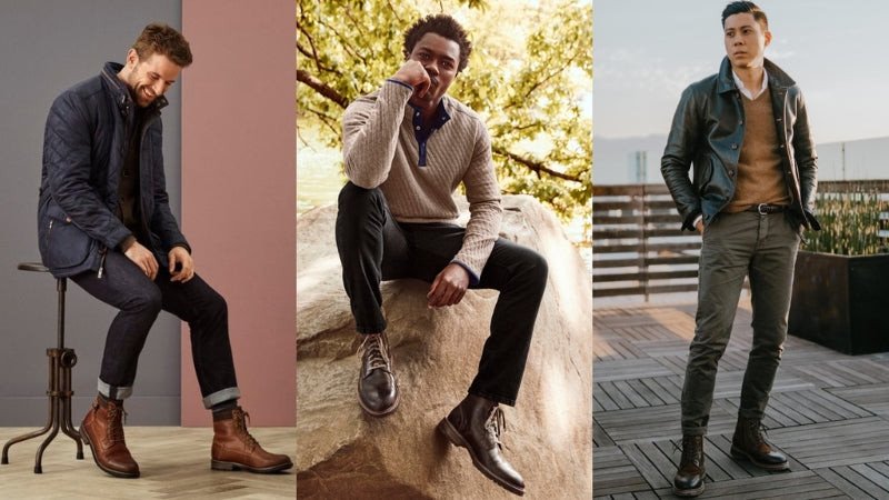 Quần âu phối Chukka Boots tạo vẻ ngoài bụi bặm