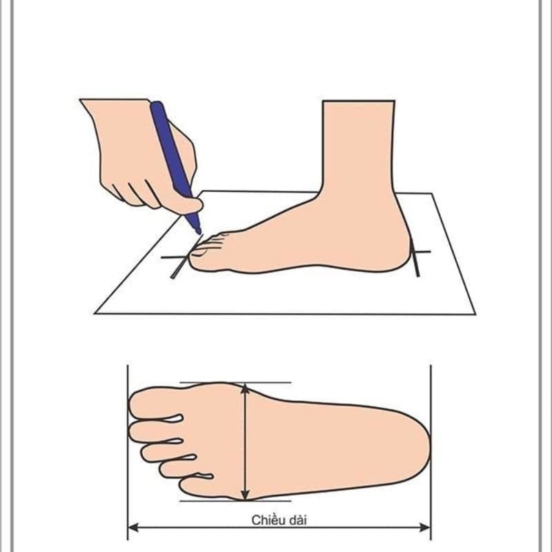 Quy trình đo chiều dài và chiều rộng bàn chân để xác định size giày bóng đá Puma
