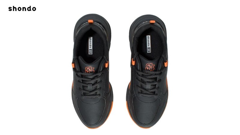 Sneaker Chunky S1 đen đế ombre đen cam với phong cách năng động