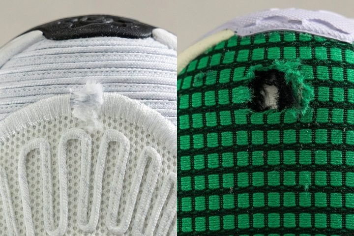So sánh độ bền mũi giày bóng rổ adidas outdoor sau thử nghiệm Dremel
