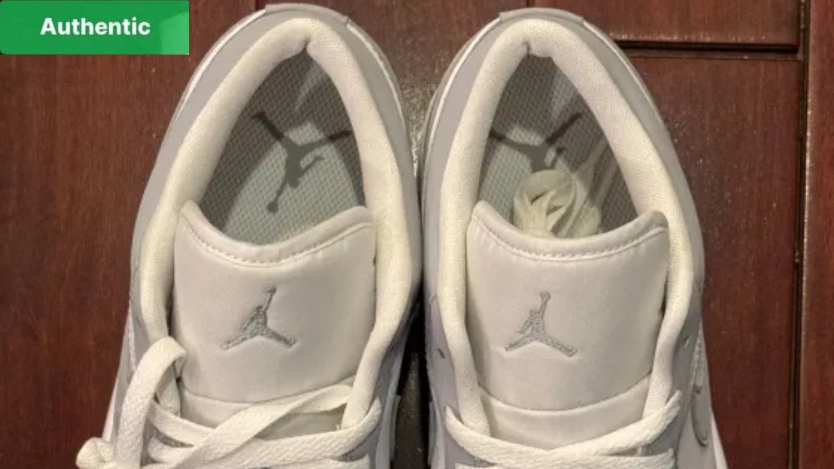 So sánh logo Jumpman trên lưỡi giày Jordan 1 Low