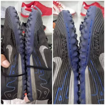 Sửa chữa giày đá bóng bao gồm vá upper và thay thế các phần mòn