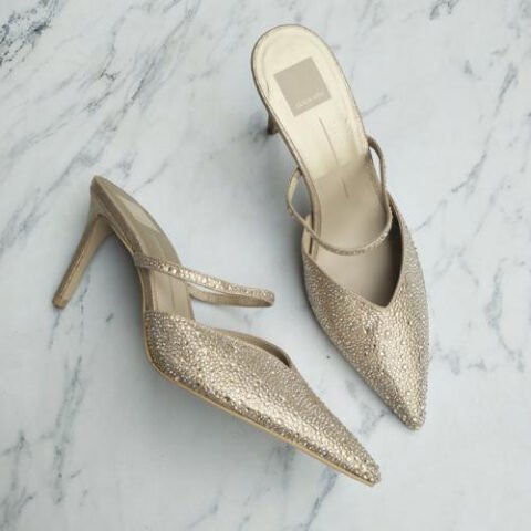 Sục kết cườm xuất dư D0lce V!ta, mẫu giày nữ big size xuất khẩu