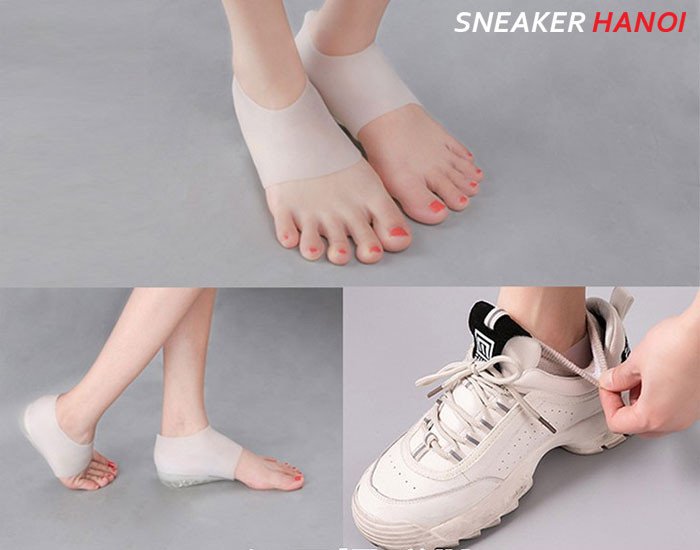 Tất đi giày sneaker có đệm gót bảo vệ chân khi vận động mạnh