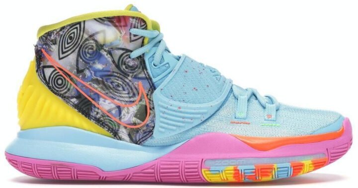Thiết kế độc đáo của giày bóng rổ Nike Kyrie 6 phiên bản Miami.