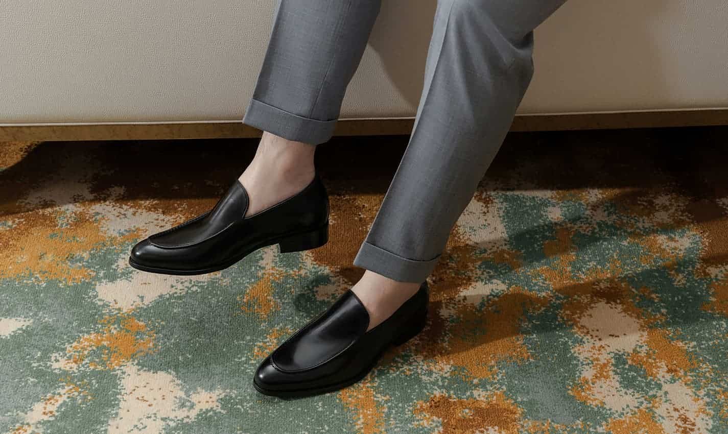 Thiết kế giày tây nam đế cao phù hợp với phong cách