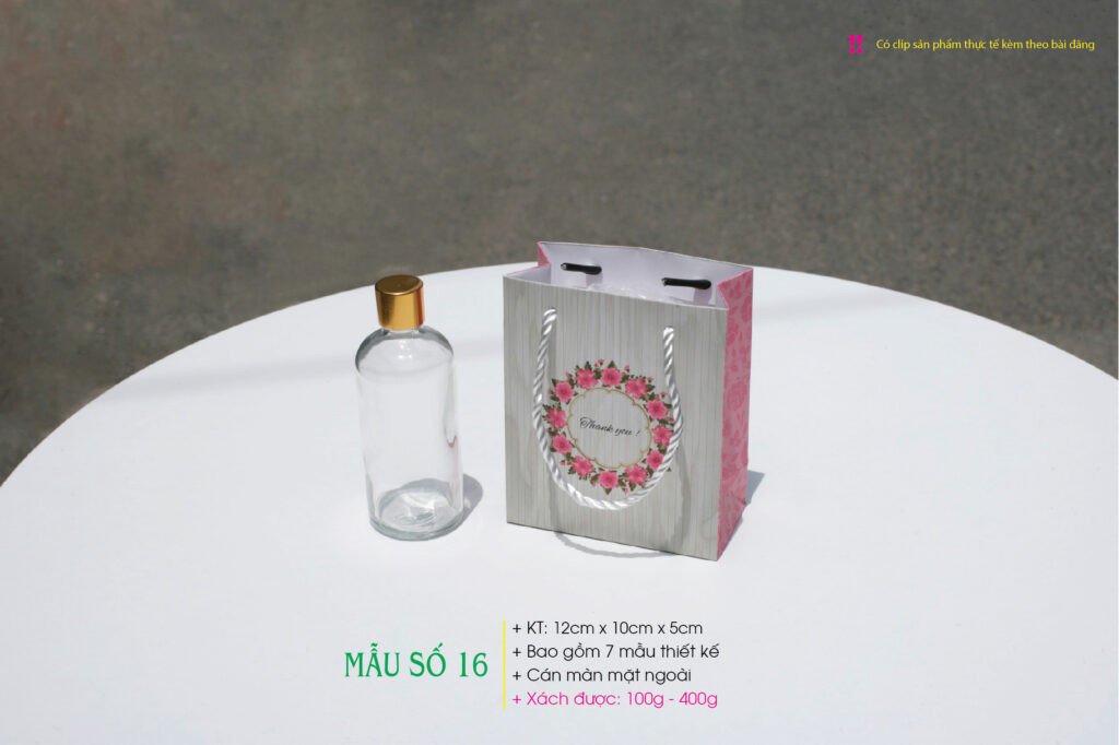 Thiết kế túi giấy size nhỏ với 7 mẫu đa dạng