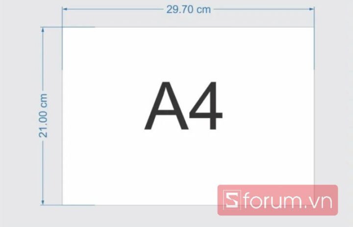 Tổng quan về size của giấy A4 và tiêu chuẩn quốc tế ISO 216
