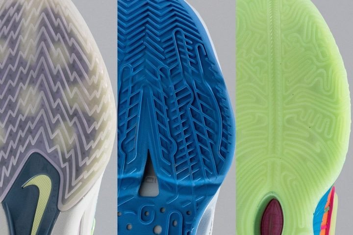 Vân đế giày bóng rổ indoor không phù hợp sân ngoài trời