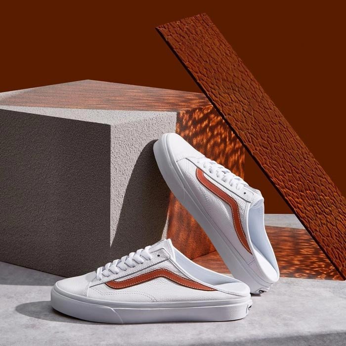 Vans Old Skool Style 36 Mule màu xanh trắng tinh tế