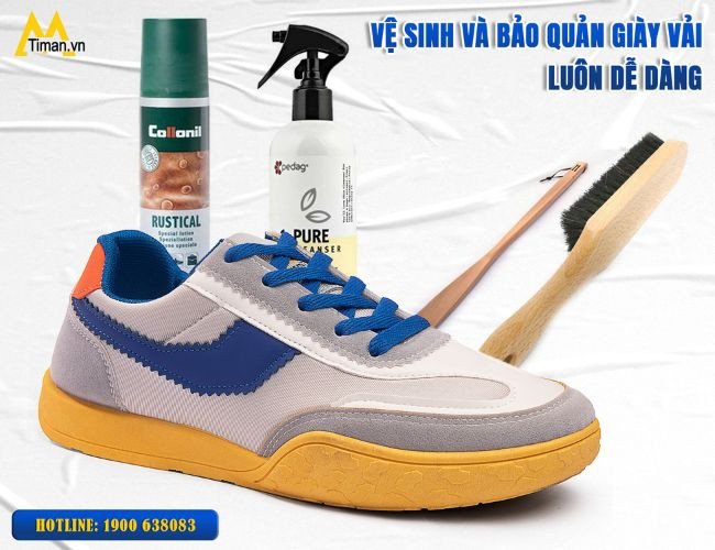 Vệ sinh giày lười vải nam luôn dễ dàng