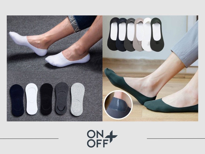 Vớ nửa bàn chân màu nude tàng hình khi mang giày búp bê